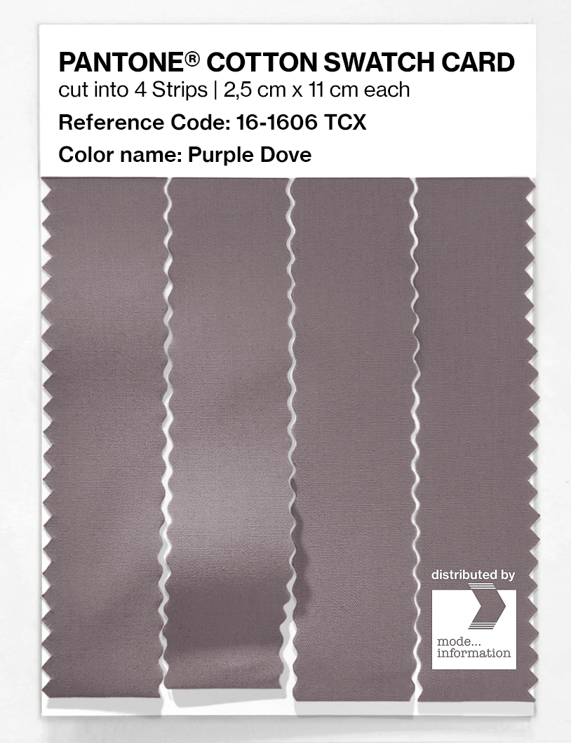 Product image 3 of the product “PANTONE® COTTON SWATCH CARD 16-1606 TCX Purple Dove ”