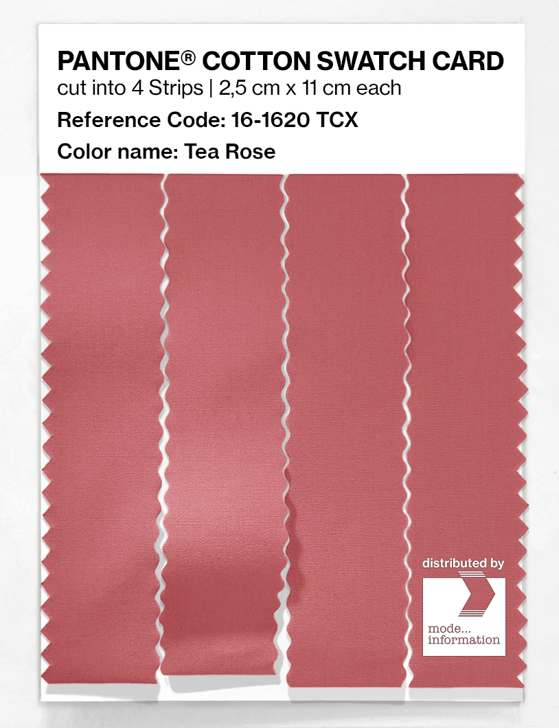 Product image 3 of the product “PANTONE® COTTON SWATCH CARD 16-1620 TCX Tea Rose ”