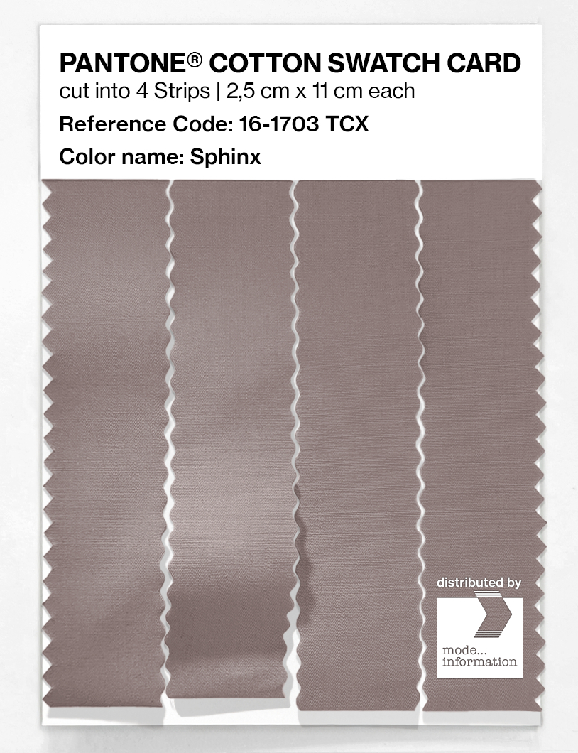 Product image 3 of the product “PANTONE® COTTON SWATCH CARD 16-1703 TCX Sphinx ”