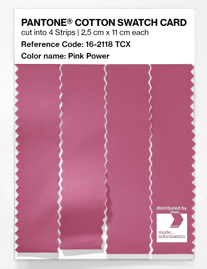 Product image 3 of the product “PANTONE® COTTON SWATCH CARD 16-2118 TCX Pink Power ”