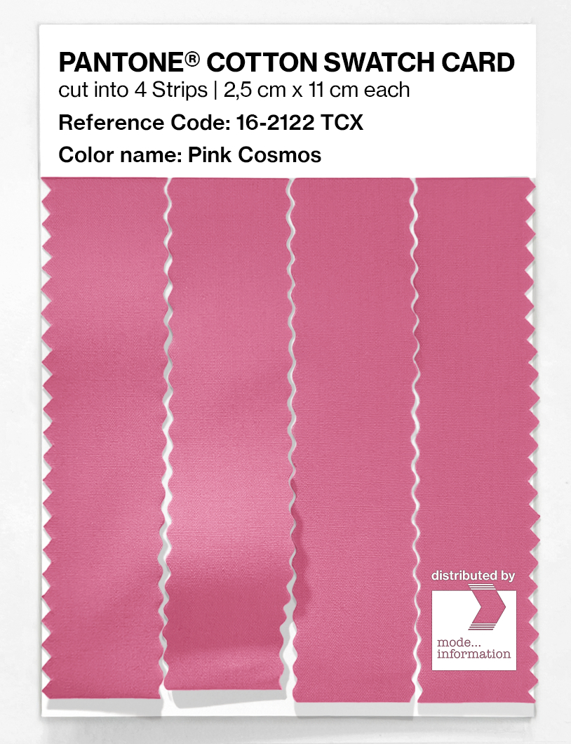 Product image 3 of the product “PANTONE® COTTON SWATCH CARD 16-2122 TCX Pink Cosmos ”