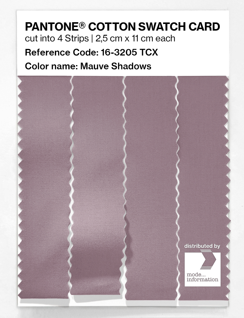 Product image 3 of the product “PANTONE® COTTON SWATCH CARD 16-3205 TCX Mauve Shadows ”