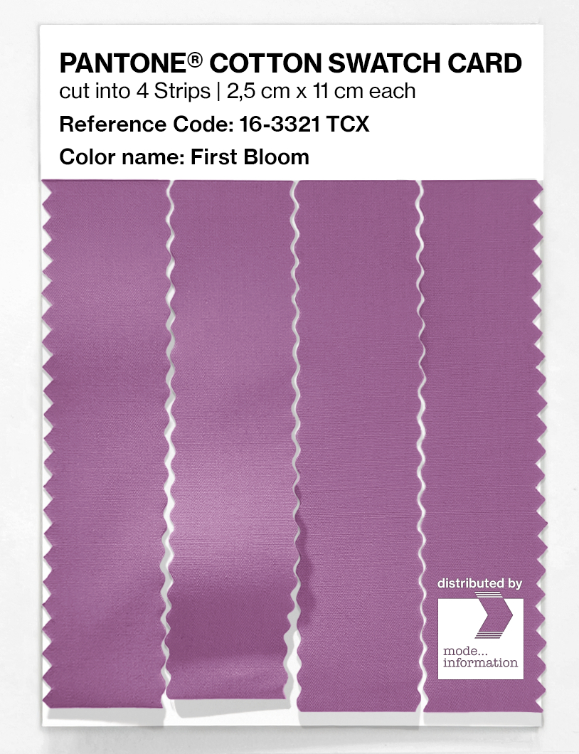 Product image 3 of the product “PANTONE® COTTON SWATCH CARD 16-3321 TCX First Bloom ”