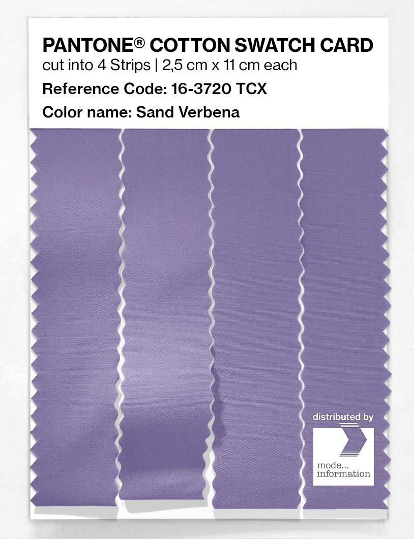 Product image 3 of the product “PANTONE® COTTON SWATCH CARD 16-3720 TCX Sand Verbena ”