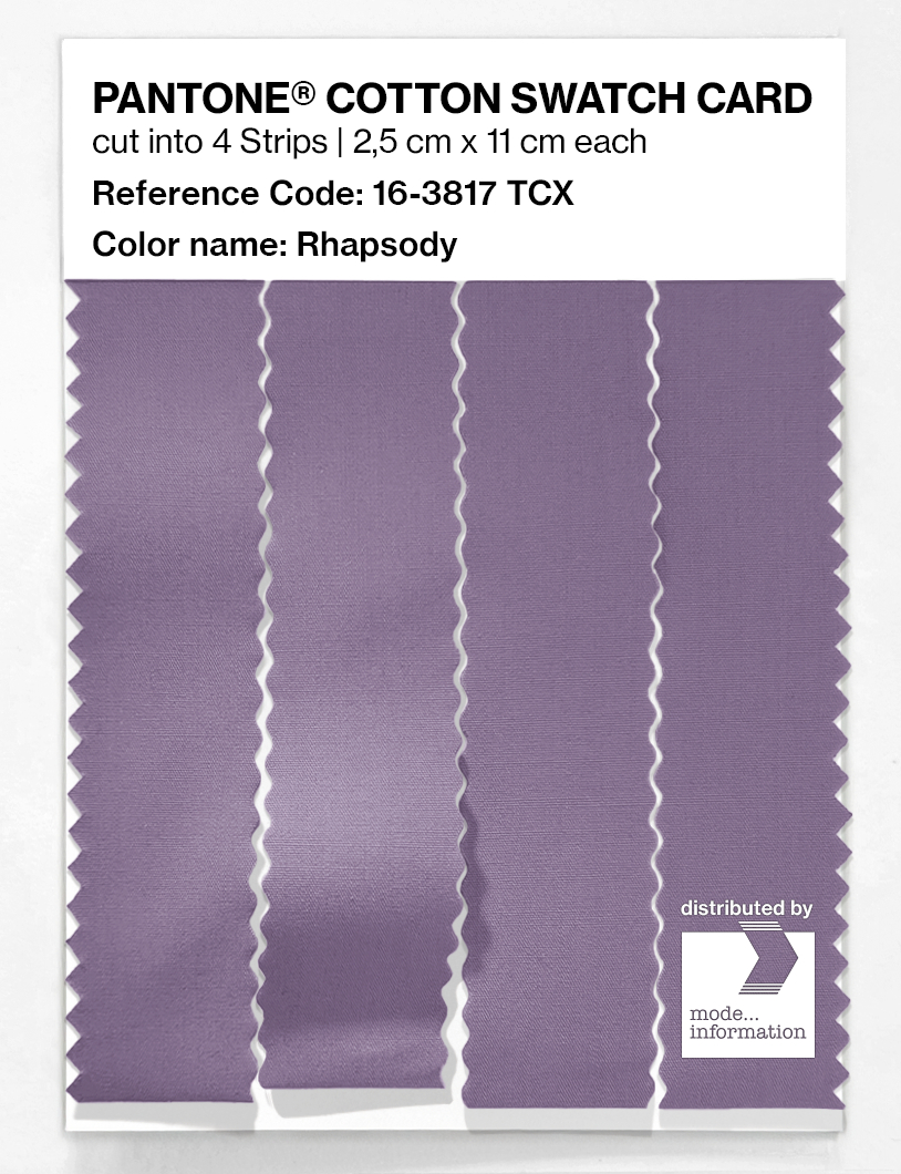 Product image 3 of the product “PANTONE® COTTON SWATCH CARD 16-3817 TCX Rhapsody ”
