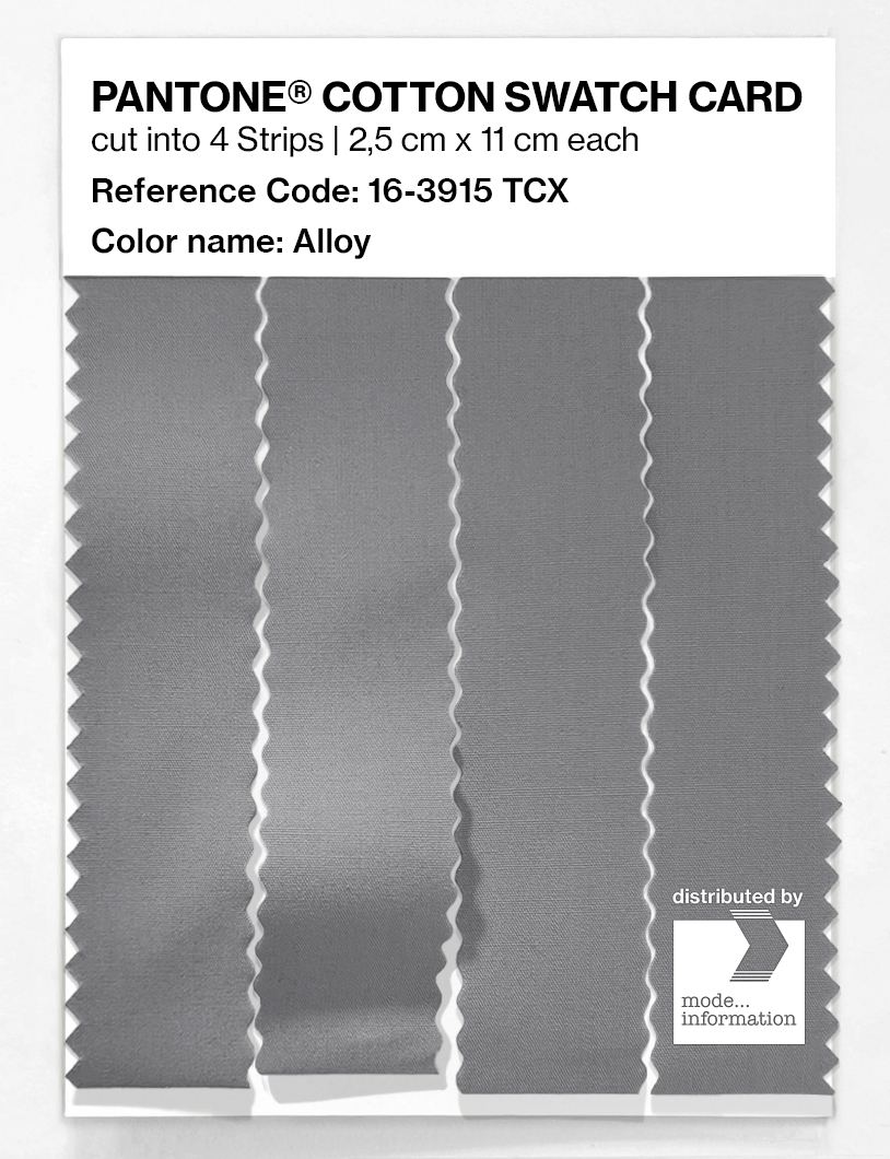 Product image 3 of the product “PANTONE® COTTON SWATCH CARD 16-3915 TCX Alloy ”