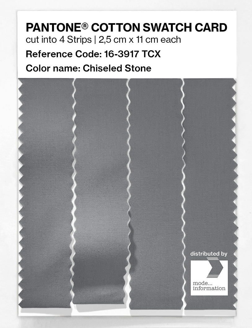 Product image 3 of the product “PANTONE® COTTON SWATCH CARD 16-3917 TCX Chiseled Stone ”