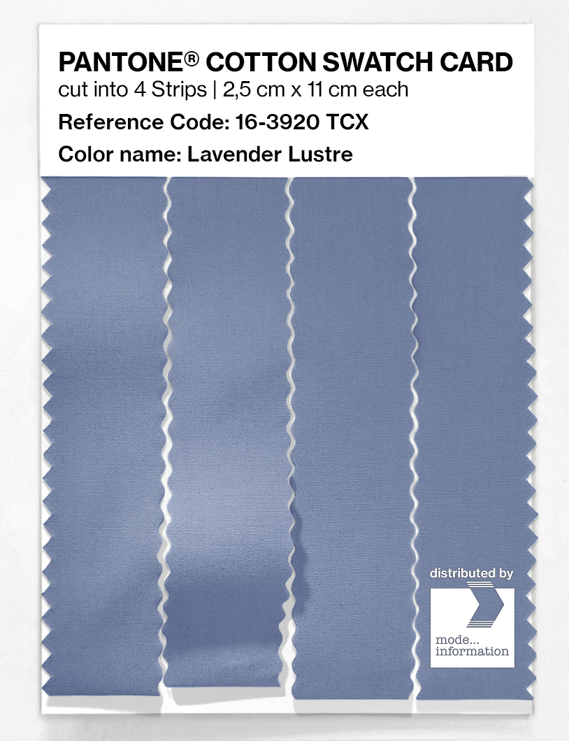 Artikelbild 3 des Artikels “PANTONE® COTTON SWATCH CARD 16-3920 TCX Lavender Lustre “