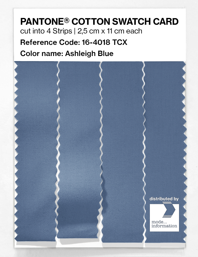 Product image 3 of the product “PANTONE® COTTON SWATCH CARD 16-4018 TCX Ashleigh Blue ”