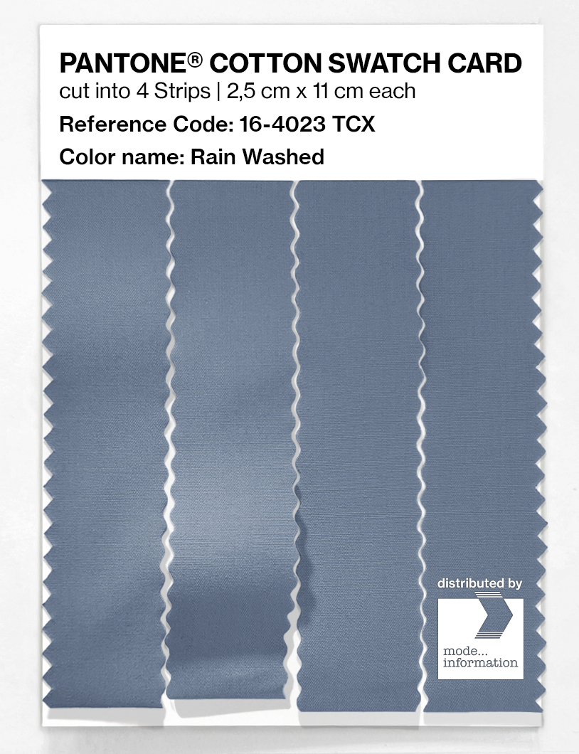 Product image 3 of the product “PANTONE® COTTON SWATCH CARD 16-4023 TCX Rain Washed ”