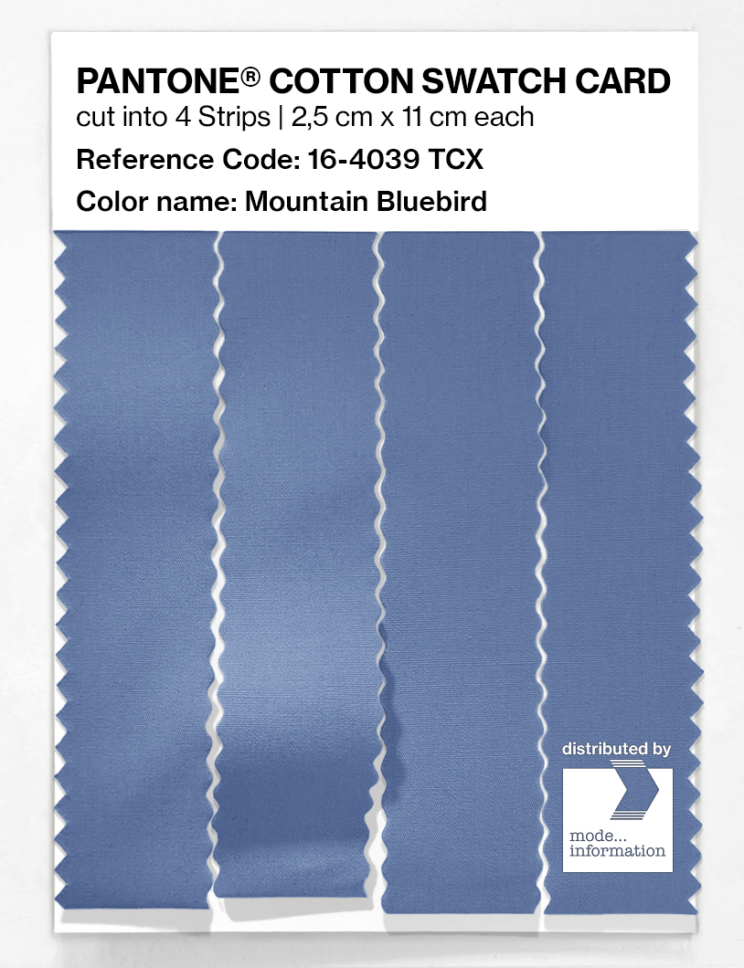 Product image 3 of the product “PANTONE® COTTON SWATCH CARD 16-4039 TCX Mountain Bluebird ”