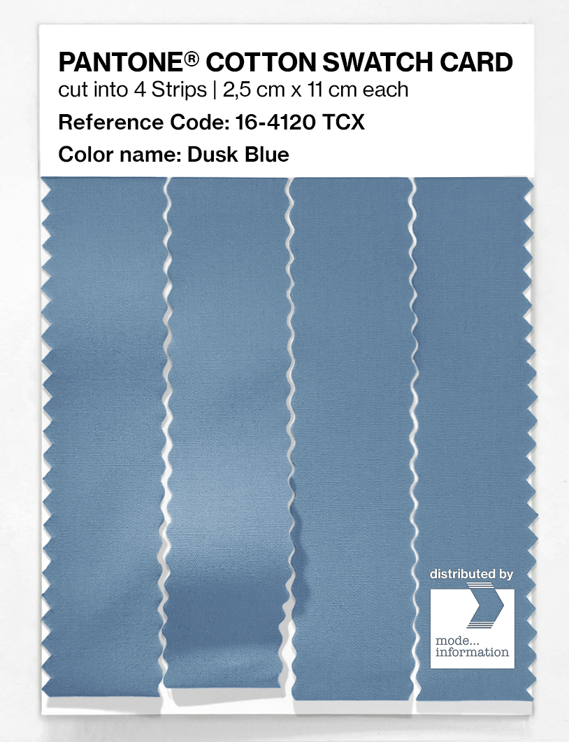 Product image 3 of the product “PANTONE® COTTON SWATCH CARD 16-4120 TCX Dusk Blue ”