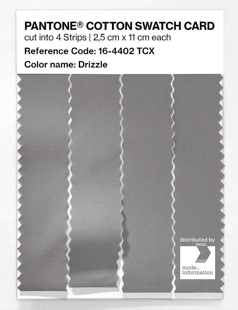 Product image 3 of the product “PANTONE® COTTON SWATCH CARD 16-4402 TCX Drizzle ”