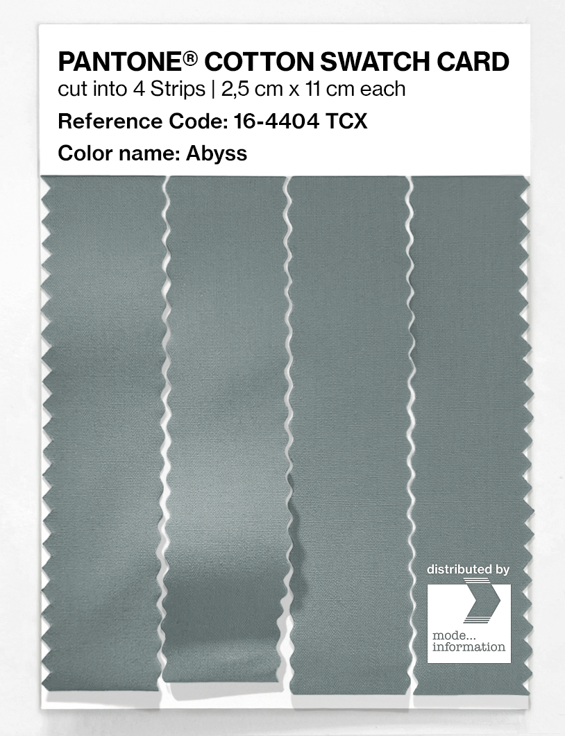 Product image 3 of the product “PANTONE® COTTON SWATCH CARD 16-4404 TCX Abyss ”