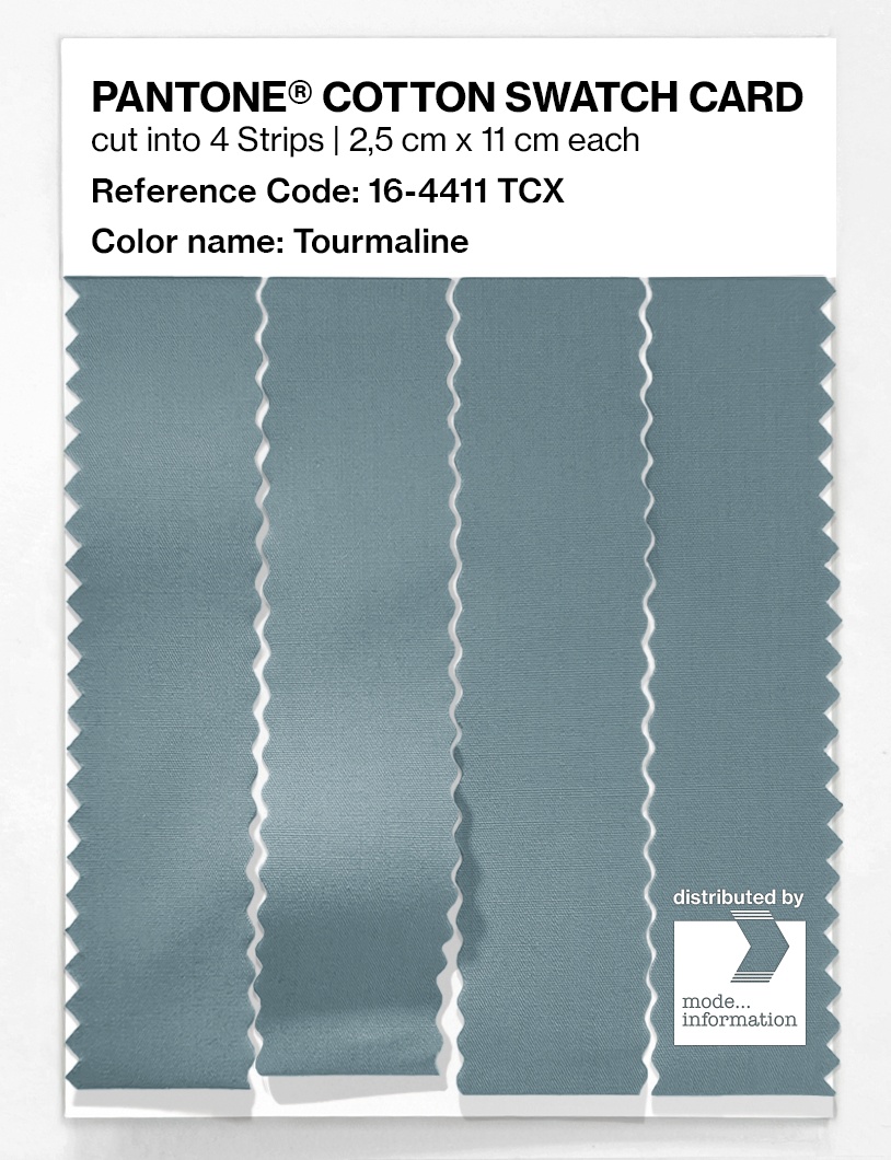 Product image 3 of the product “PANTONE® COTTON SWATCH CARD 16-4411 TCX Tourmaline ”