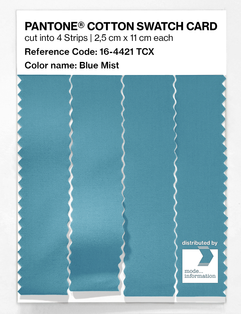 Product image 3 of the product “PANTONE® COTTON SWATCH CARD 16-4421 TCX Blue Mist ”