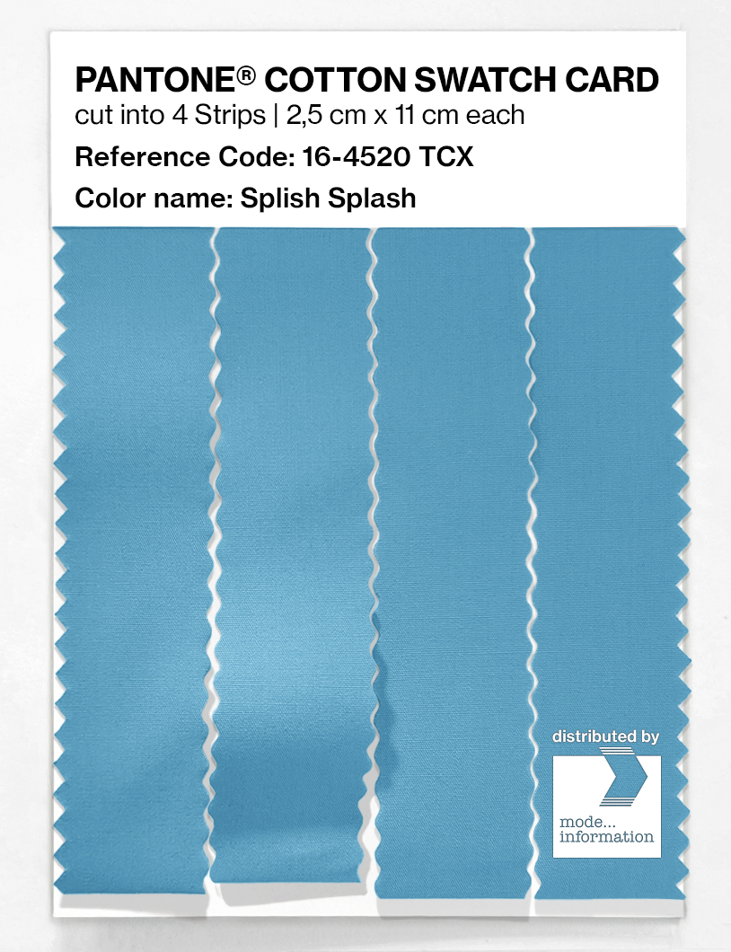 Product image 3 of the product “PANTONE® COTTON SWATCH CARD 16-4520 TCX Splish Splash ”