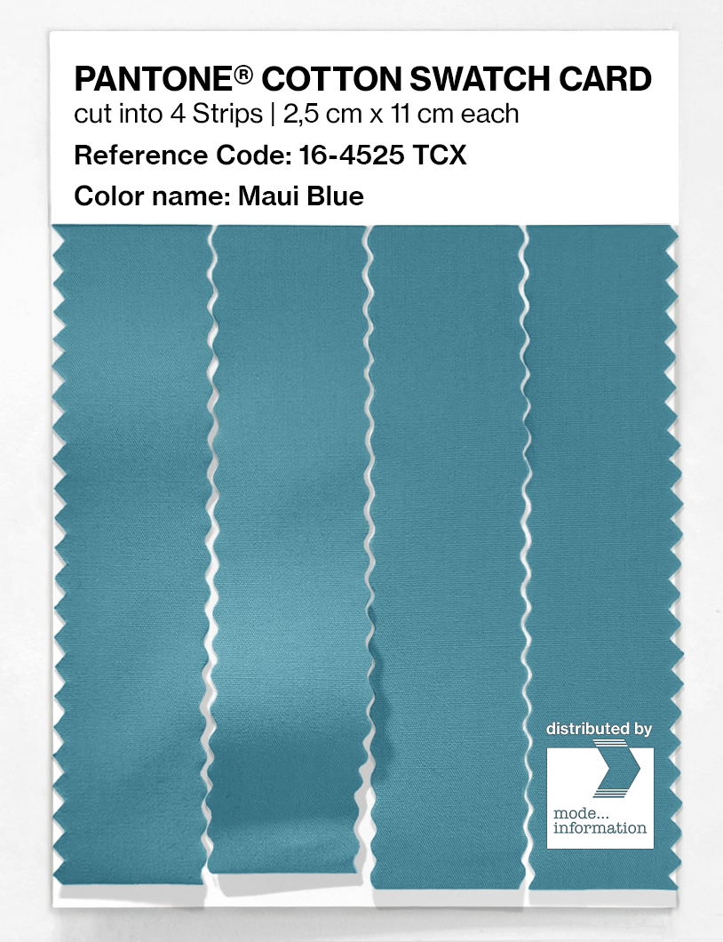 Artikelbild 3 des Artikels “PANTONE® COTTON SWATCH CARD 16-4525 TCX Maui Blue “