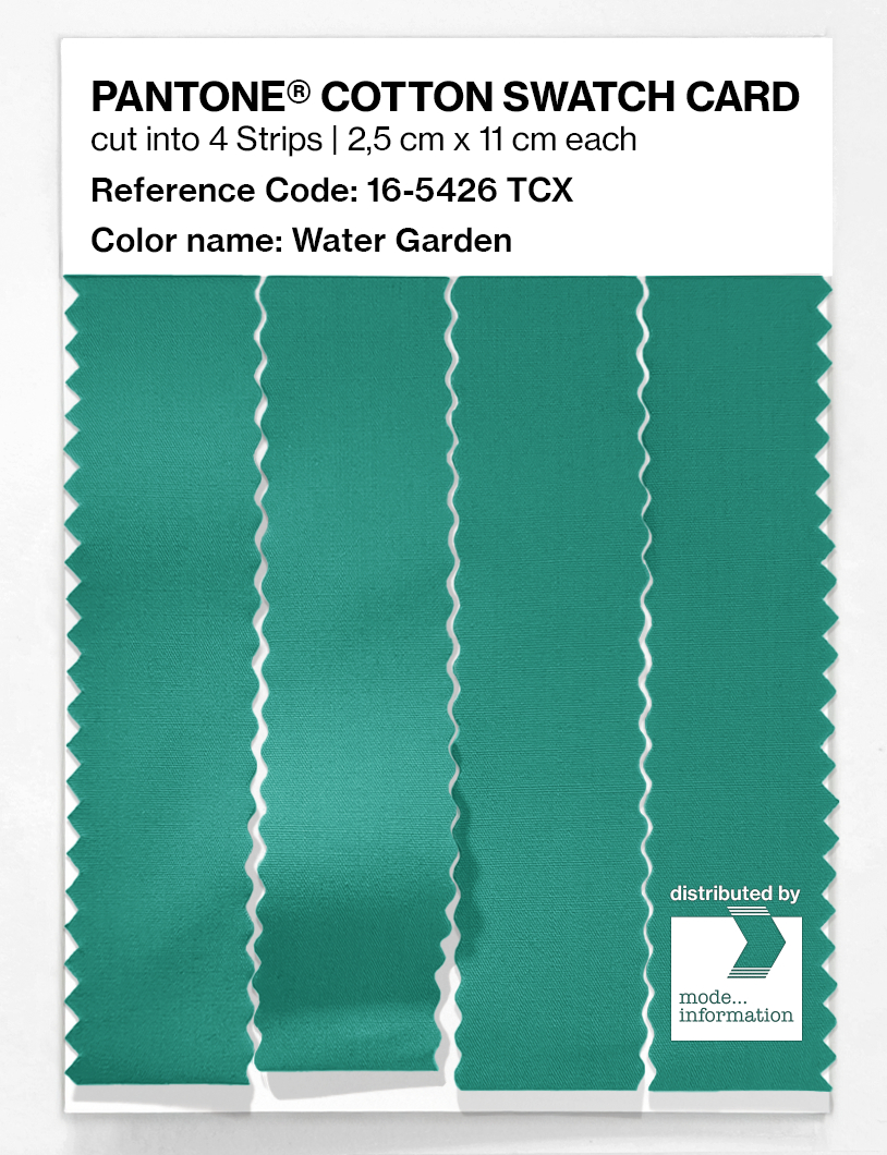 Product image 3 of the product “PANTONE® COTTON SWATCH CARD 16-5426 TCX Water Garden ”