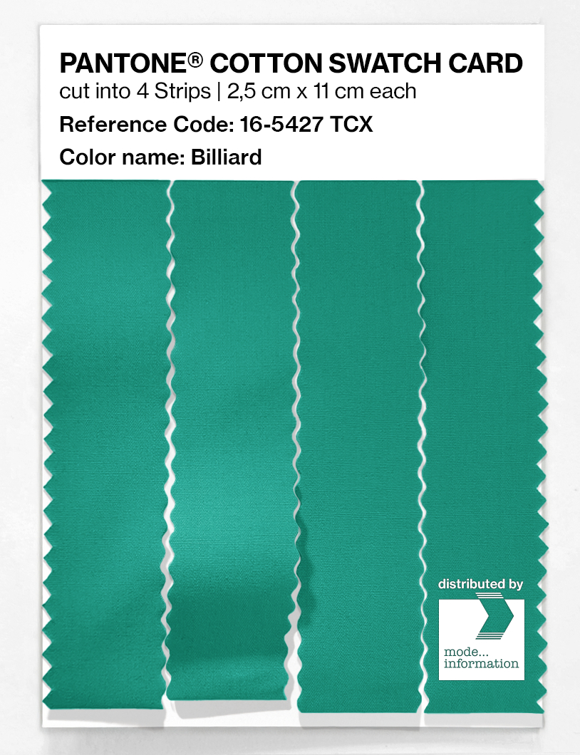 Product image 3 of the product “PANTONE® COTTON SWATCH CARD 16-5427 TCX Billiard ”