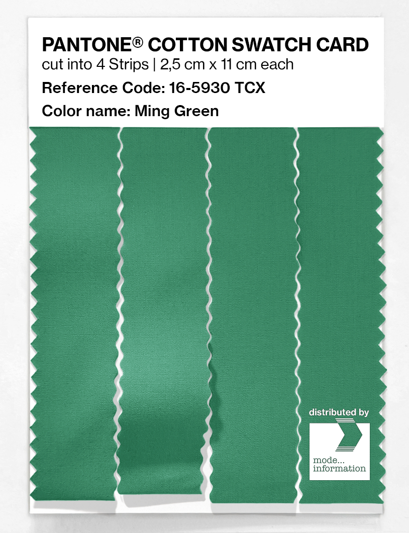 Product image 3 of the product “PANTONE® COTTON SWATCH CARD 16-5930 TCX Ming Green ”