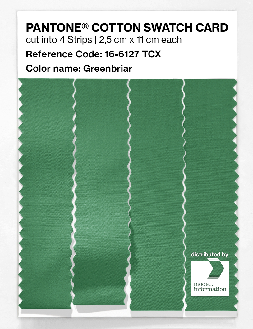 Product image 3 of the product “PANTONE® COTTON SWATCH CARD 16-6127 TCX Greenbriar ”
