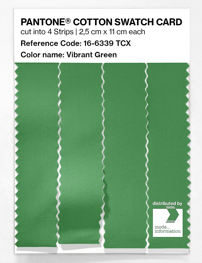 Artikelbild 3 des Artikels “PANTONE® COTTON SWATCH CARD 16-6339 TCX Vibrant Green “