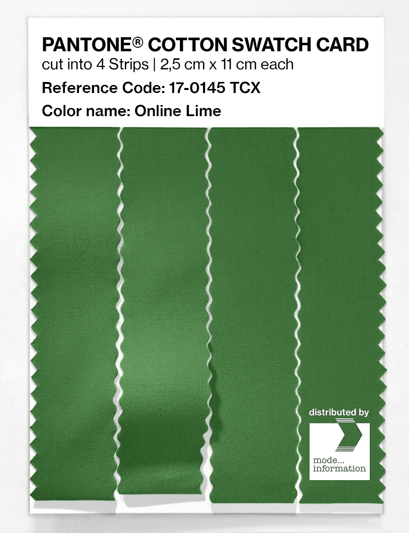 Artikelbild 3 des Artikels “PANTONE® COTTON SWATCH CARD 17-0145 TCX Online Lime “