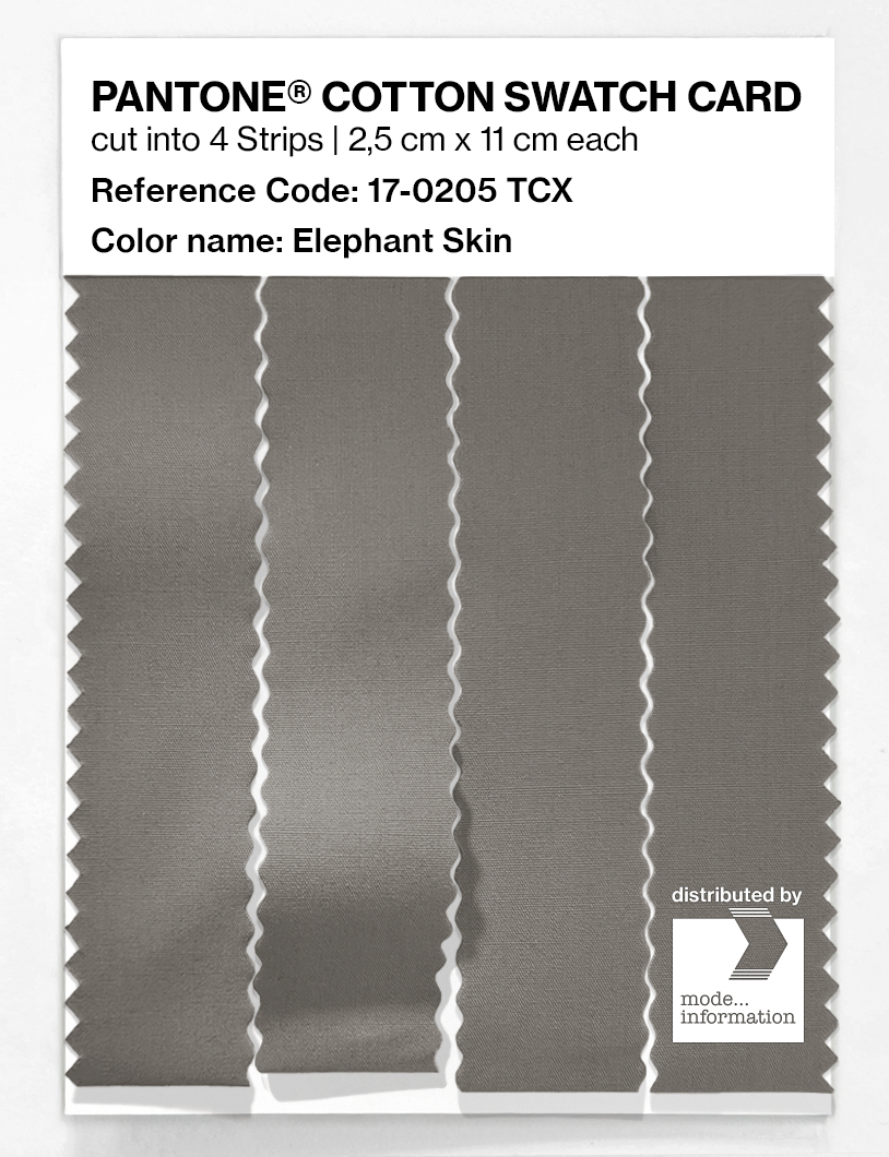 Product image 3 of the product “PANTONE® COTTON SWATCH CARD 17-0205 TCX Elephant Skin ”