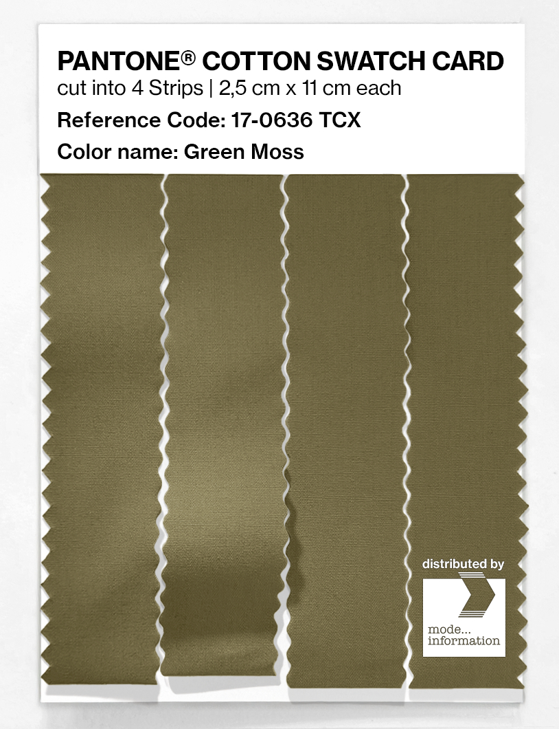 Product image 3 of the product “PANTONE® COTTON SWATCH CARD 17-0636 TCX Green Moss ”
