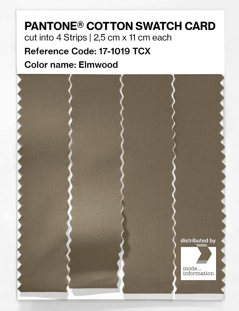 Product image 3 of the product “PANTONE® COTTON SWATCH CARD 17-1019 TCX Elmwood ”
