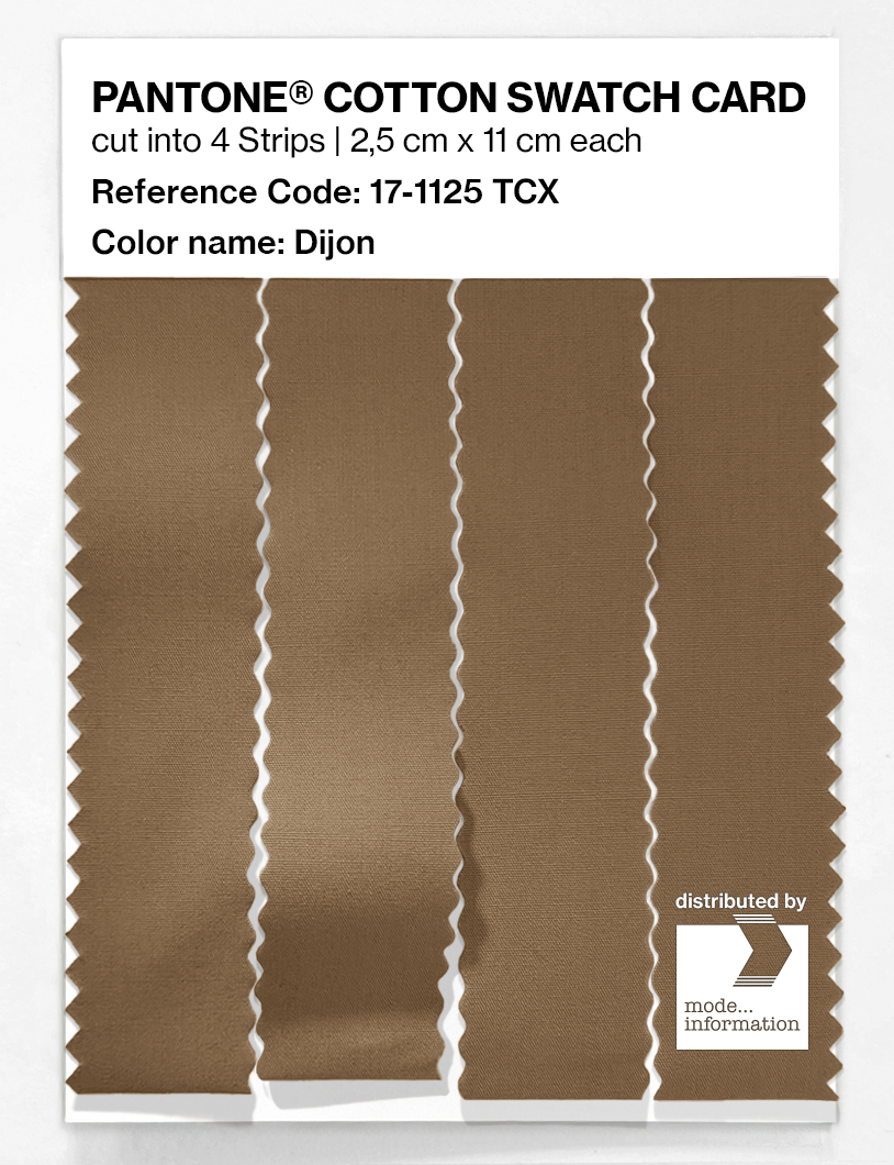 Product image 3 of the product “PANTONE® COTTON SWATCH CARD 17-1125 TCX Dijon ”