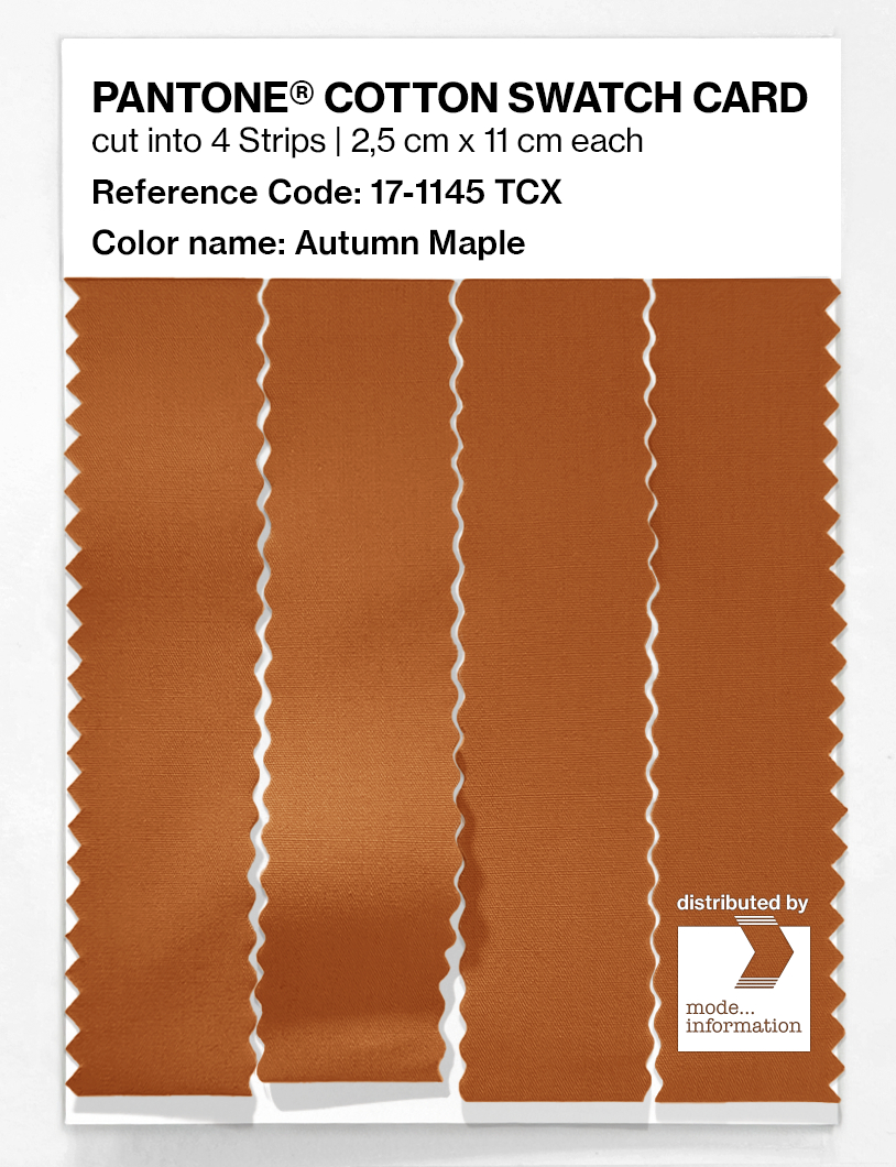 Artikelbild 3 des Artikels “PANTONE® COTTON SWATCH CARD 17-1145 TCX Autumn Maple “