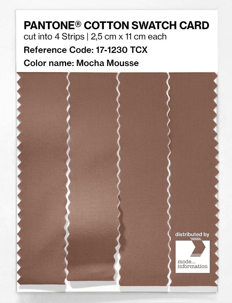 Artikelbild 3 des Artikels “PANTONE® COTTON SWATCH CARD 17-1230 TCX Mocha Mousse “