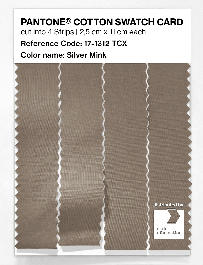 Artikelbild 3 des Artikels “PANTONE® COTTON SWATCH CARD 17-1312 TCX Silver Mink “