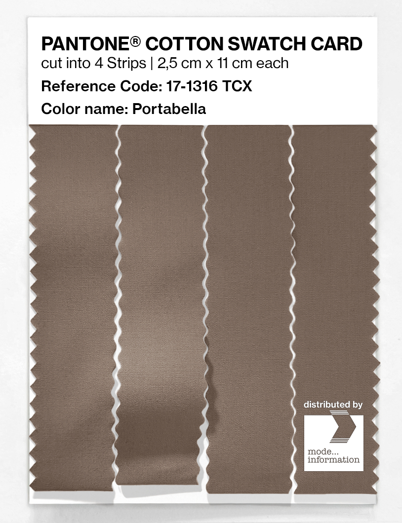 Product image 3 of the product “PANTONE® COTTON SWATCH CARD 17-1316 TCX Portabella ”