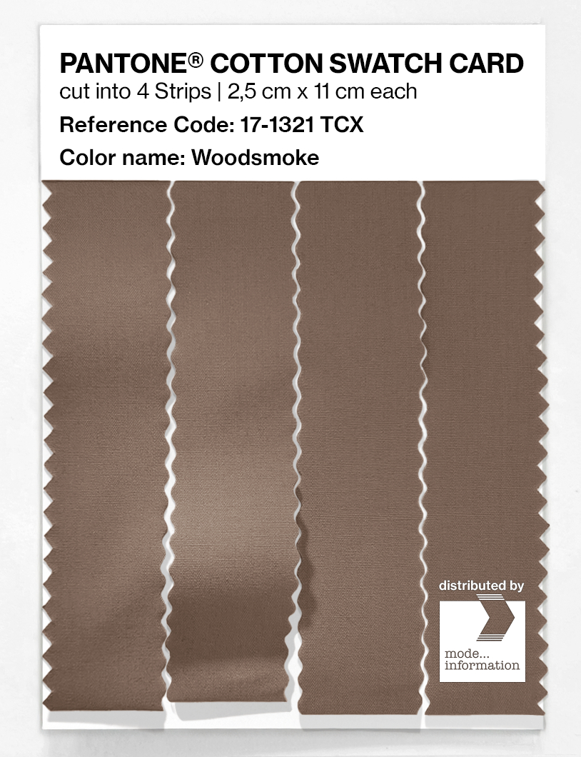 Artikelbild 3 des Artikels “PANTONE® COTTON SWATCH CARD 17-1321 TCX Woodsmoke “