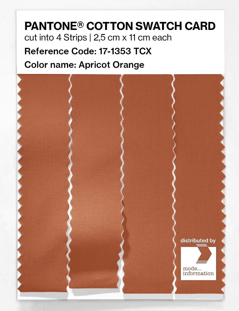 Artikelbild 3 des Artikels “PANTONE® COTTON SWATCH CARD 17-1353 TCX Apricot Orange “