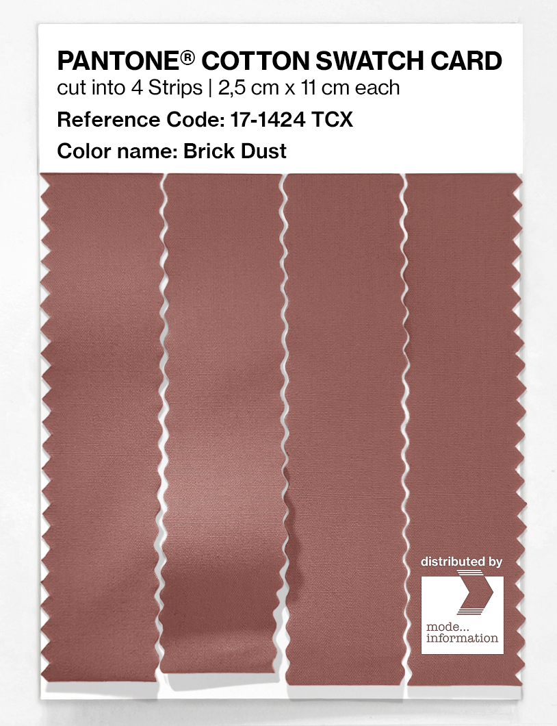 Artikelbild 3 des Artikels “PANTONE® COTTON SWATCH CARD 17-1424 TCX Brick Dust “