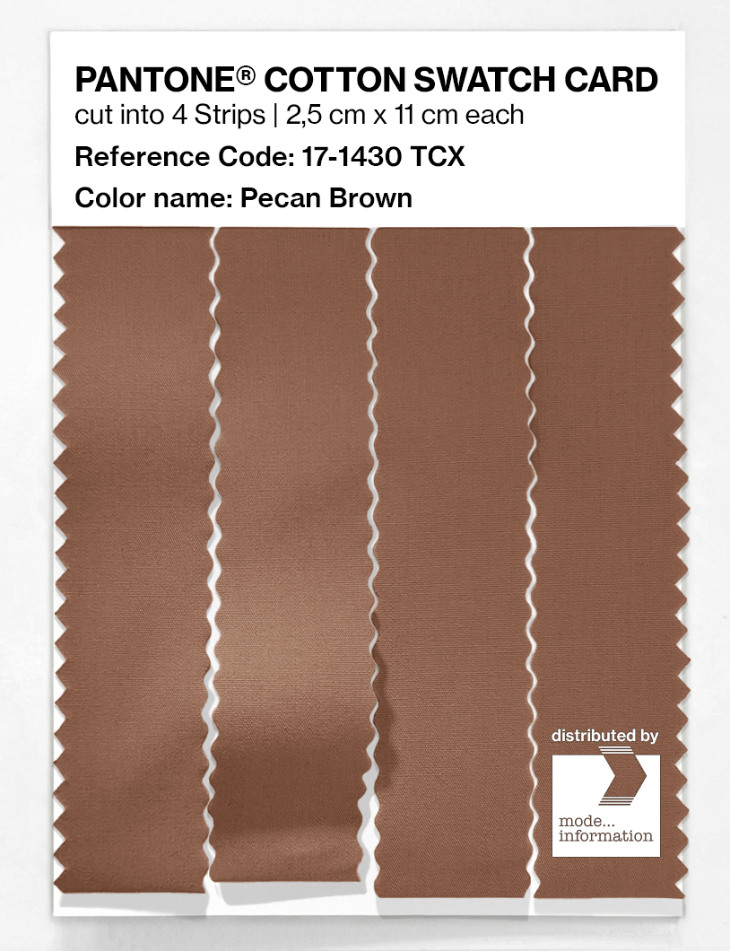 Artikelbild 3 des Artikels “PANTONE® COTTON SWATCH CARD 17-1430 TCX Pecan Brown “