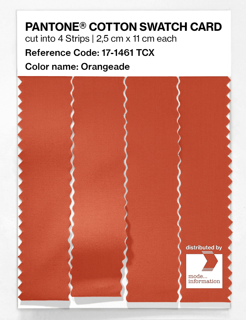 Artikelbild 3 des Artikels “PANTONE® COTTON SWATCH CARD 17-1461 TCX Orangeade “
