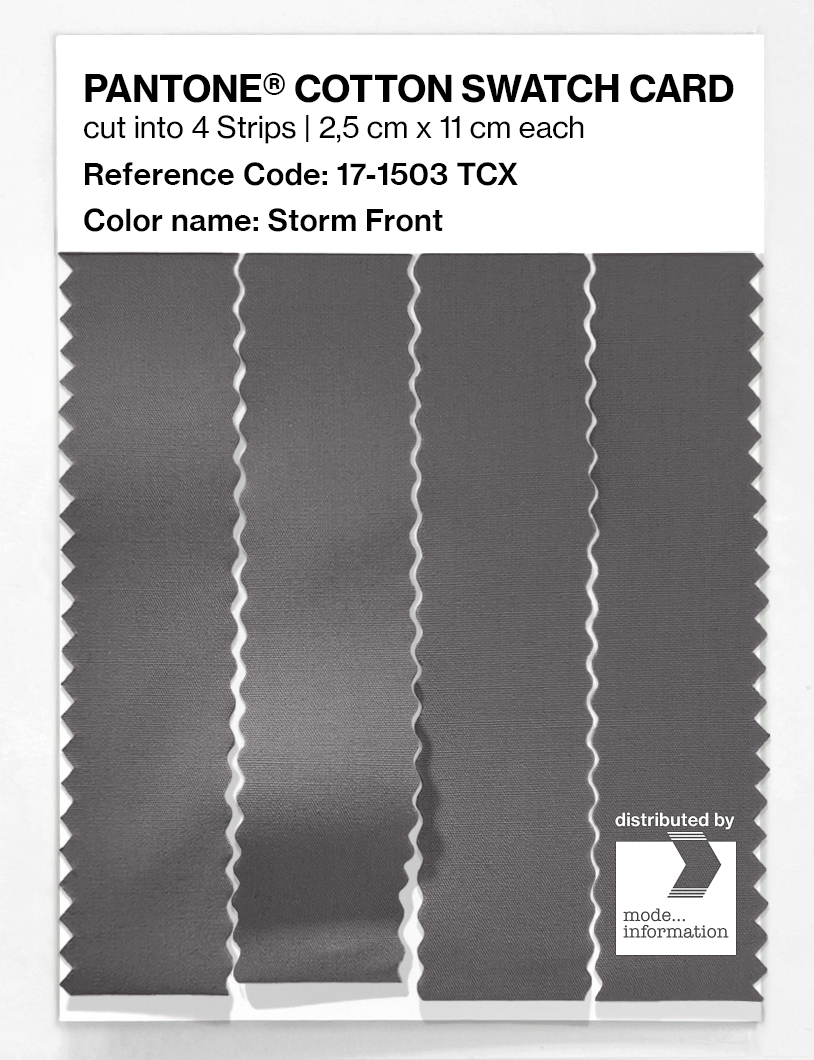Product image 3 of the product “PANTONE® COTTON SWATCH CARD 17-1503 TCX Storm Front ”