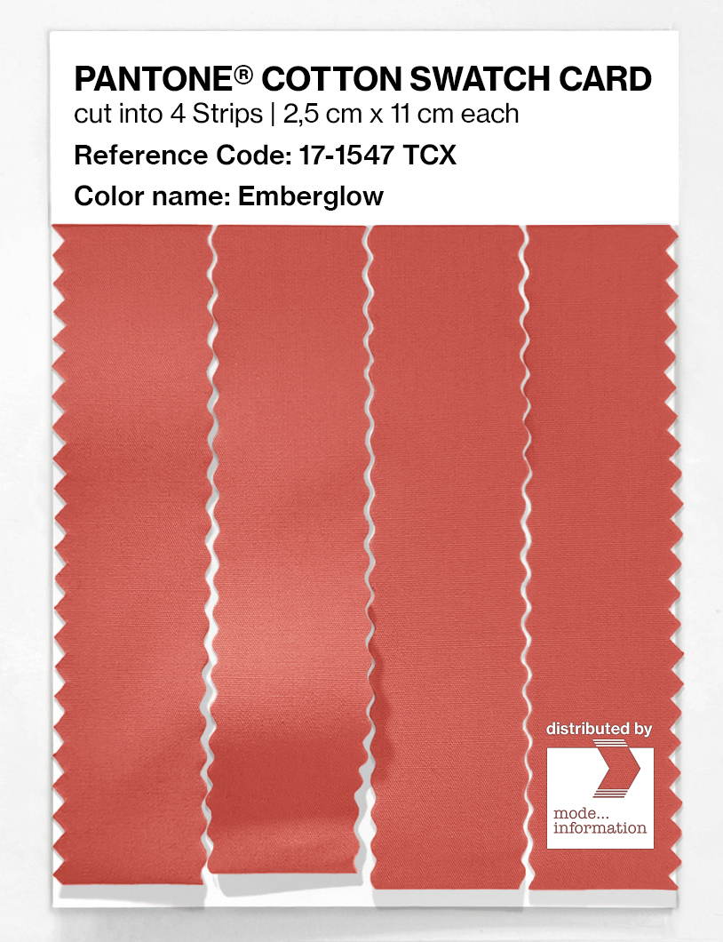 Artikelbild 3 des Artikels “PANTONE® COTTON SWATCH CARD 17-1547 TCX Emberglow “