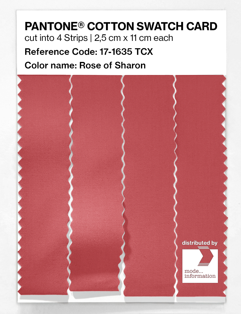 Product image 3 of the product “PANTONE® COTTON SWATCH CARD 17-1635 TCX Rose of Sharon ”