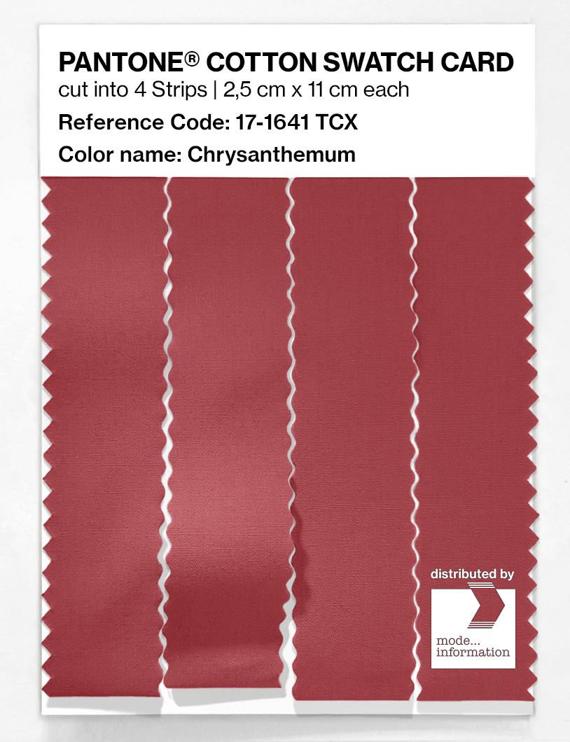 Artikelbild 3 des Artikels “PANTONE® COTTON SWATCH CARD 17-1641 TCX Chrysanthemum “