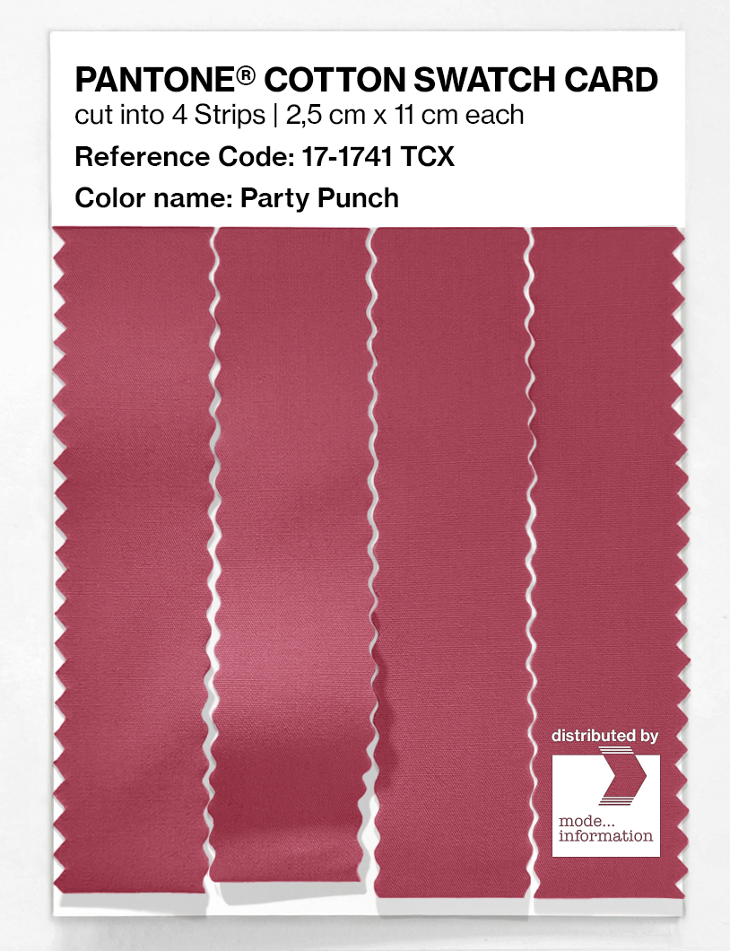Artikelbild 3 des Artikels “PANTONE® COTTON SWATCH CARD 17-1741 TCX Party Punch “