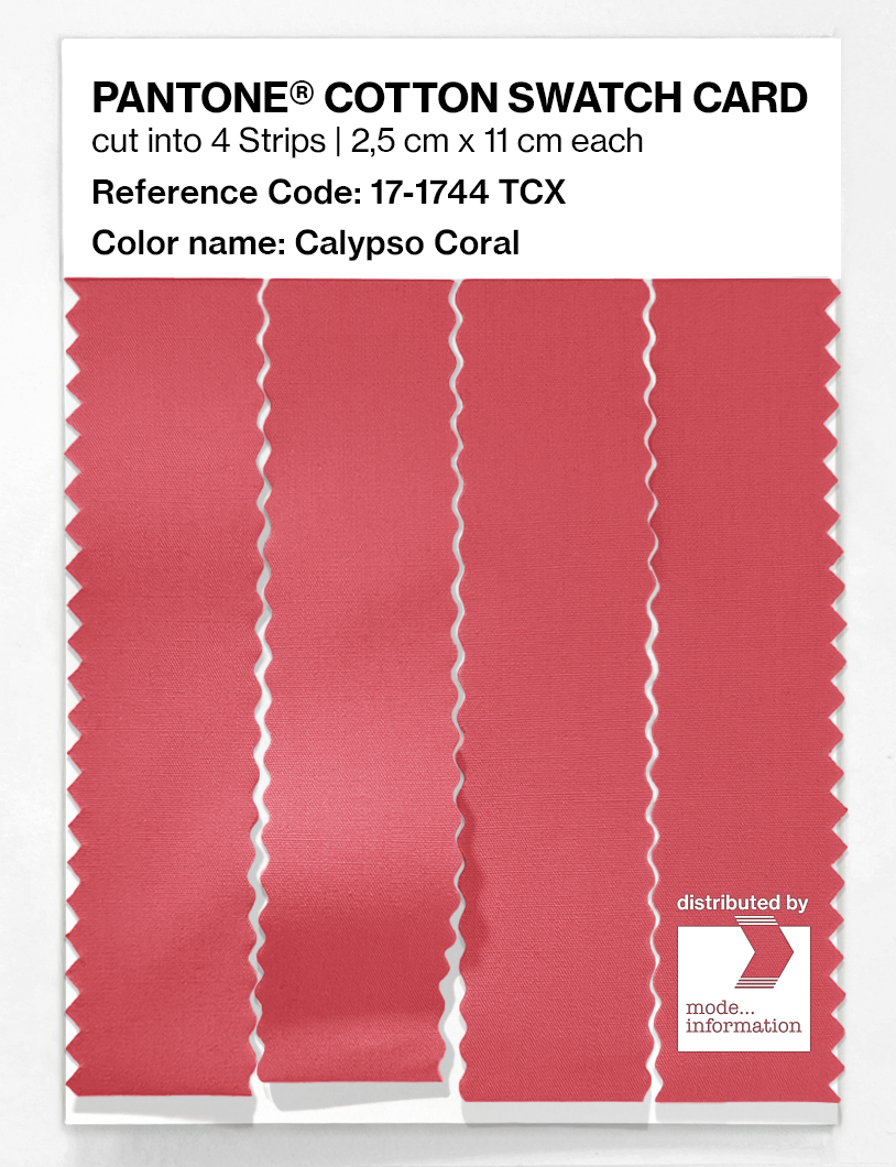 Artikelbild 3 des Artikels “PANTONE® COTTON SWATCH CARD 17-1744 TCX Calypso Coral “