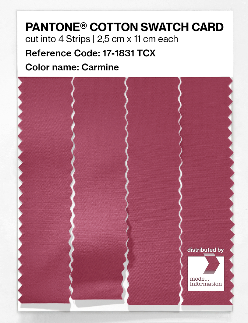 Artikelbild 3 des Artikels “PANTONE® COTTON SWATCH CARD 17-1831 TCX Carmine “