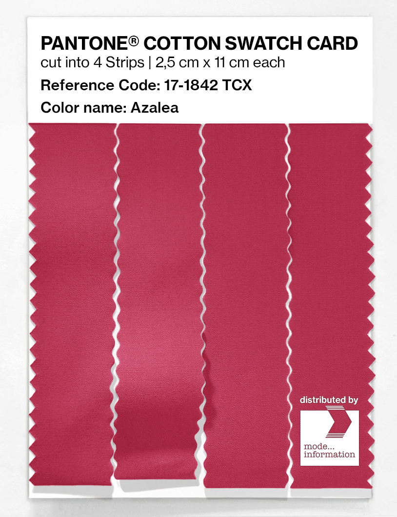 Product image 3 of the product “PANTONE® COTTON SWATCH CARD 17-1842 TCX Azalea ”