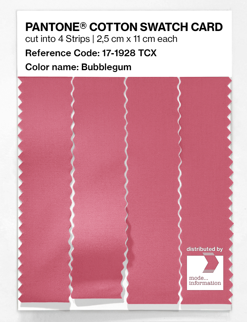 Artikelbild 3 des Artikels “PANTONE® COTTON SWATCH CARD 17-1928 TCX Bubblegum “